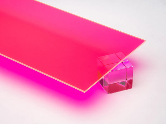 Pink Fluorescent Acrylic Sheet
