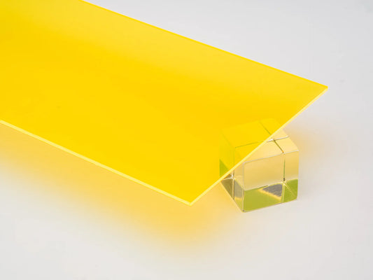Yellow Fluorescent Acrylic Sheet