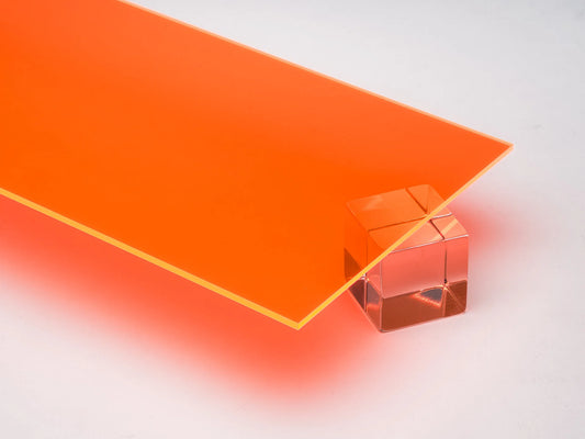 Orange Fluorescent Acrylic Sheet