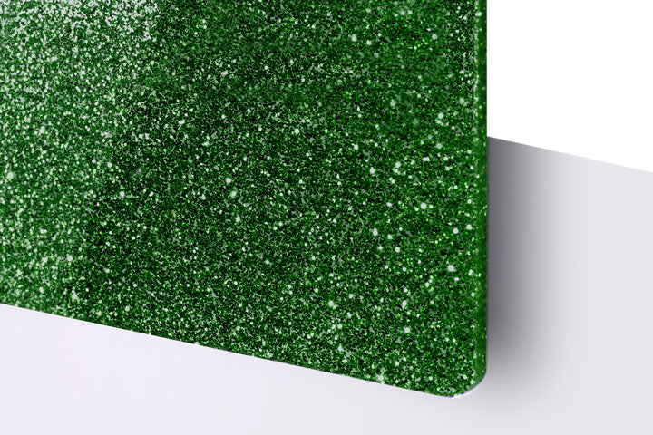 Dark Green Glitter Acrylic Sheet 3mm Large sheet 23.5"x40" for laser cutter engraving diy xtool gloworge