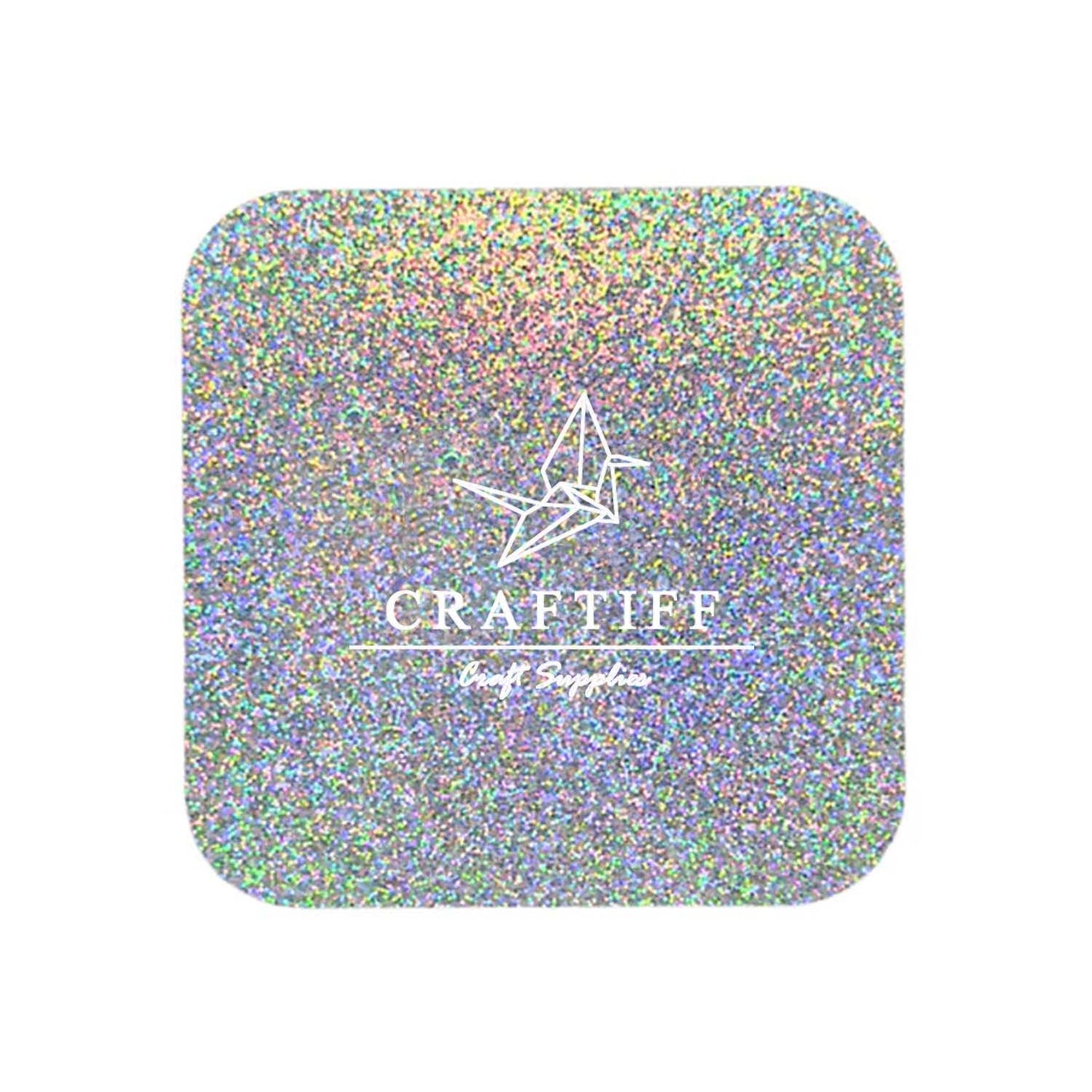 Disco Silver Glitter Acrylic Sheet 3mm Large sheet 23.5"x40" for laser cutter engraving diy xtool glowforge