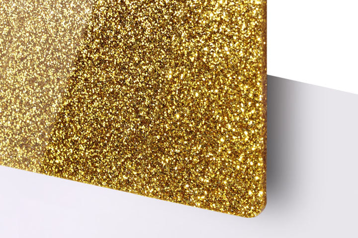Gold Glitter Acrylic Sheet Champaign 3mm Large sheet 23.5"x40" for laser cutter engraving diy xtool glowforge