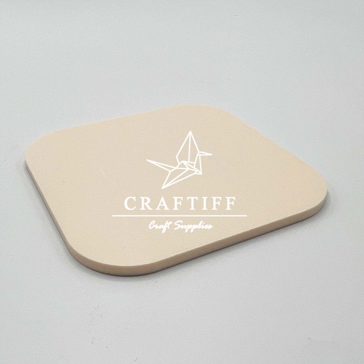 Pastel Bone Acrylic Sheet 3mm Large sheet 23.5"x40" for laser cutter engraving diy xtool glowforge