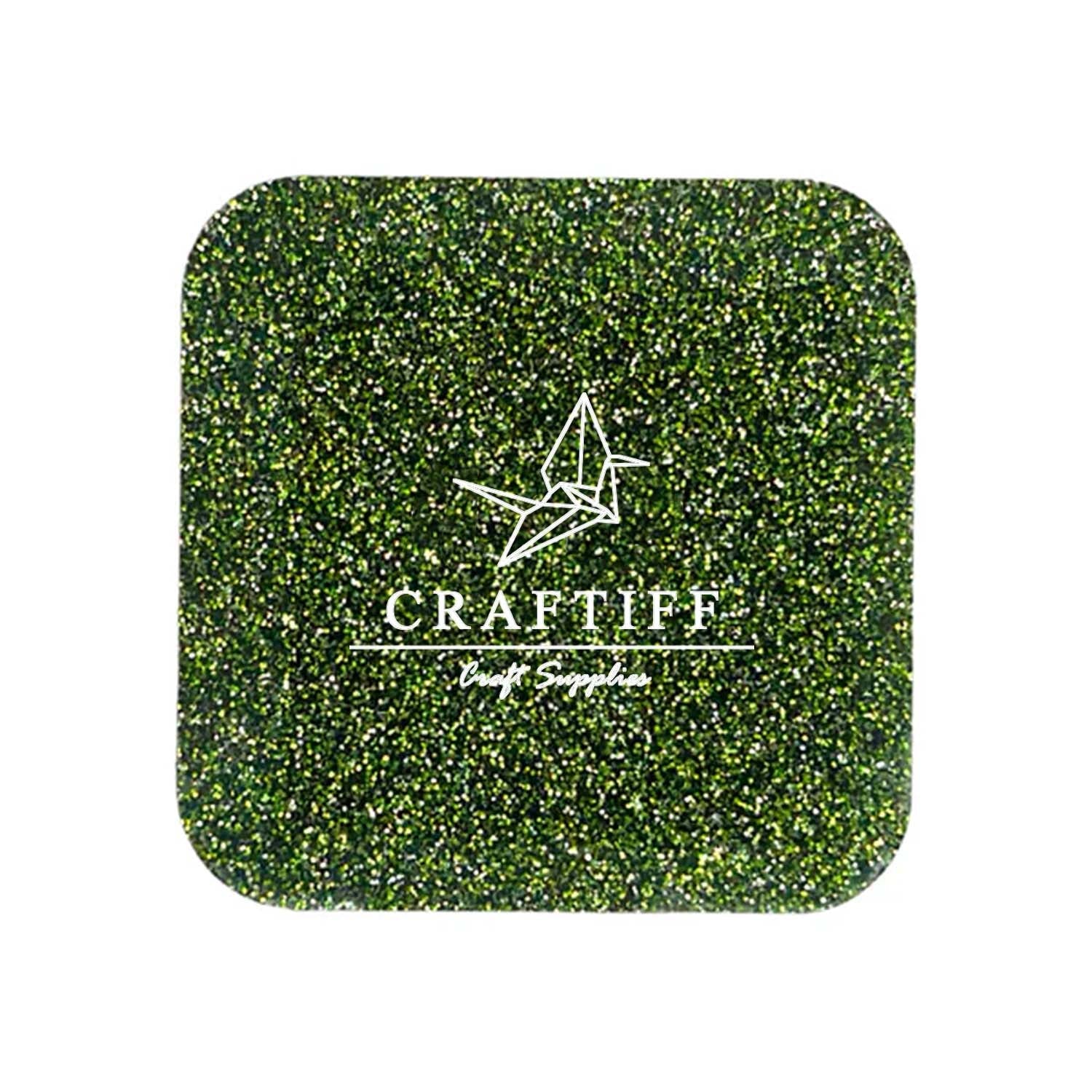 Dark Green Glitter Acrylic Sheet  3mm Large sheet 23.5"x40" for laser cutter engraving diy xtool gloworge