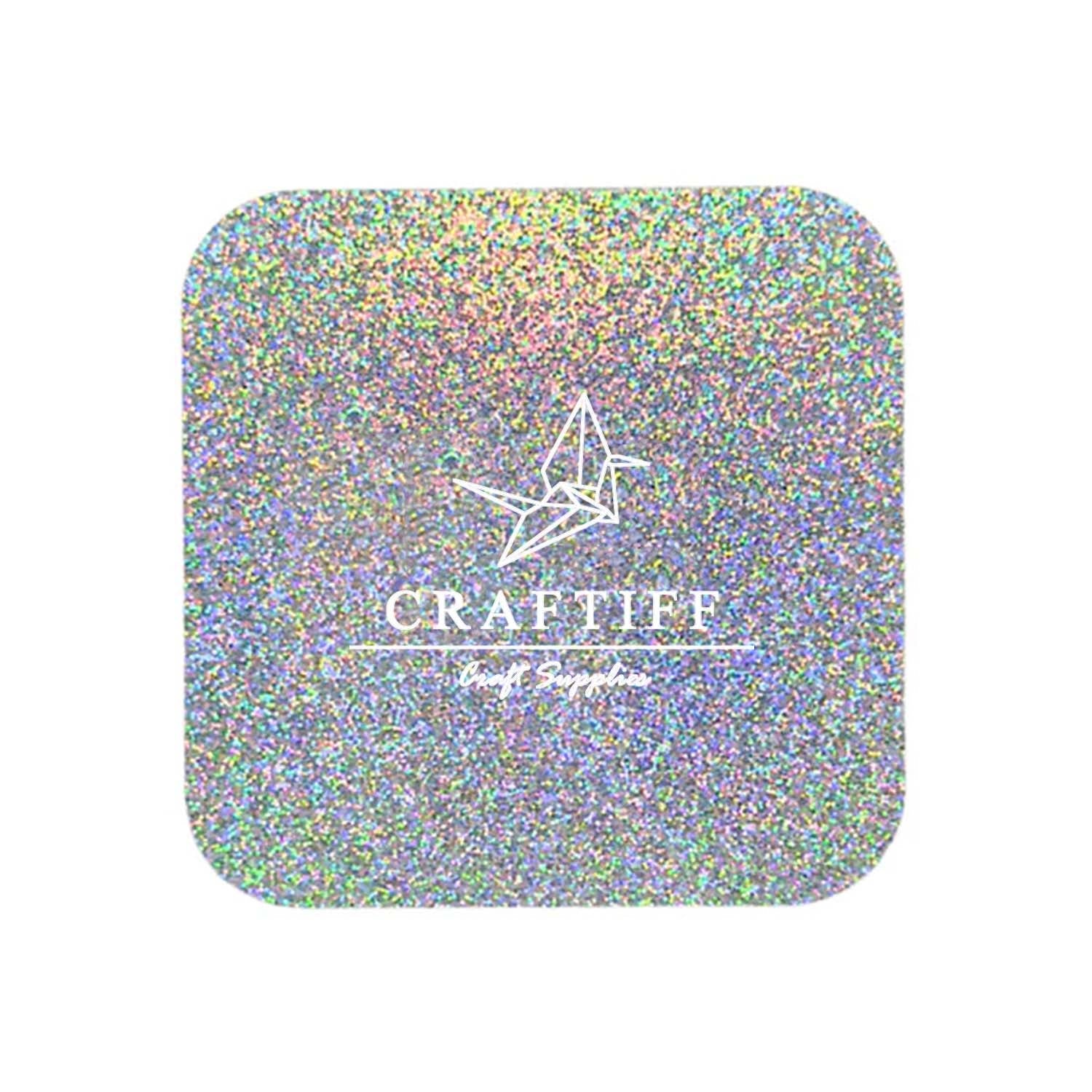 Disco Silver Glitter Acrylic Sheet  3mm Large sheet 23.5"x40" for laser cutter engraving diy xtool glowforge