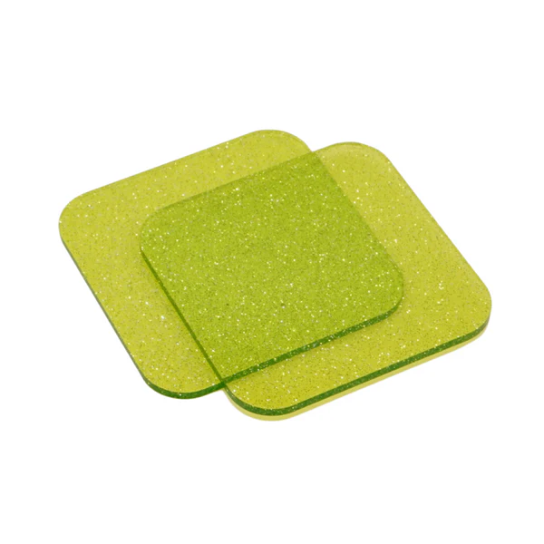 Green Lime Jelly Glitter Acrylic Sheet  3mm Large sheet 23.5"x40" for laser cutter engraving diy xtool glowforge